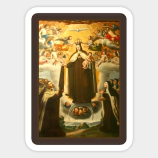 Our Lady of Mt. Carmel, from the tomb of St. John of the Cross Sticker